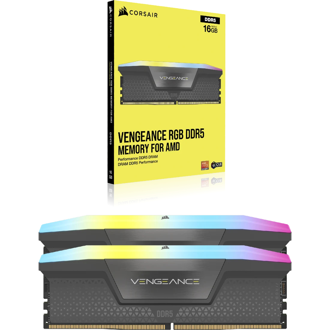 DDR5 16GB PC 5600 CL40 CORSAIR KIT (2x8GB) VENGEANCE RGB retail