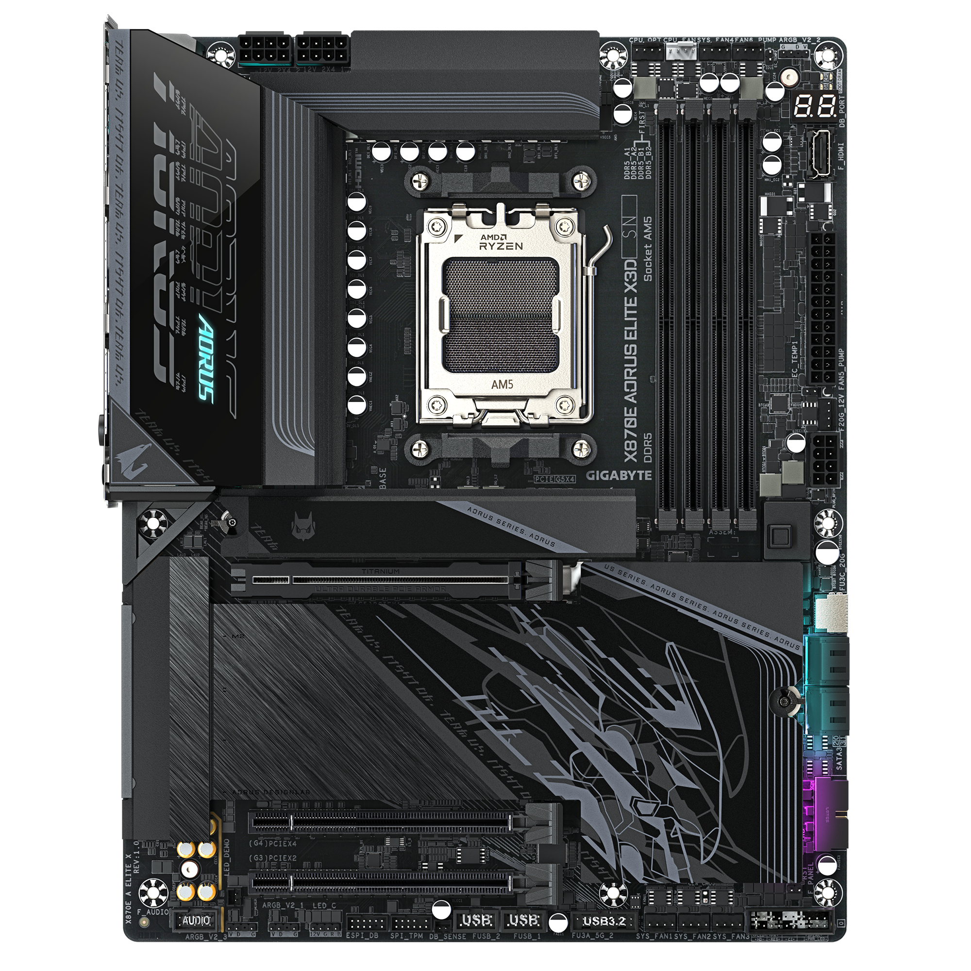 X870E AORUS ELITE X3D (X870,AM5,ATX,DDR5)