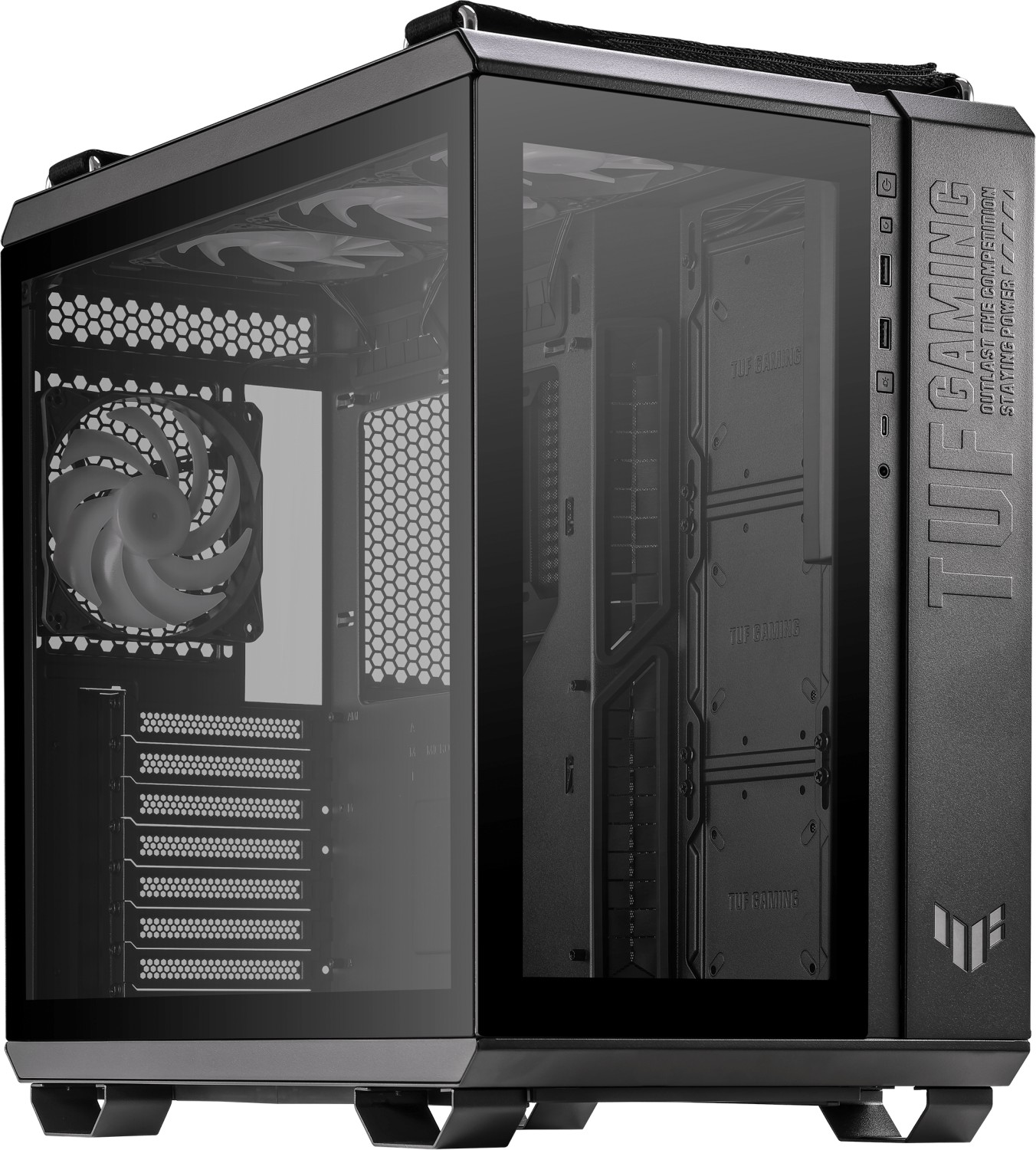 TUF Gaming GT502 Plus - Schwarz - Glasfenster