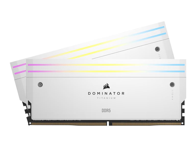 2x 32GB (64GB Kit) DDR5-6000 Corsair Dominator Titanium RGB weiß CL30 (Intel XMP)