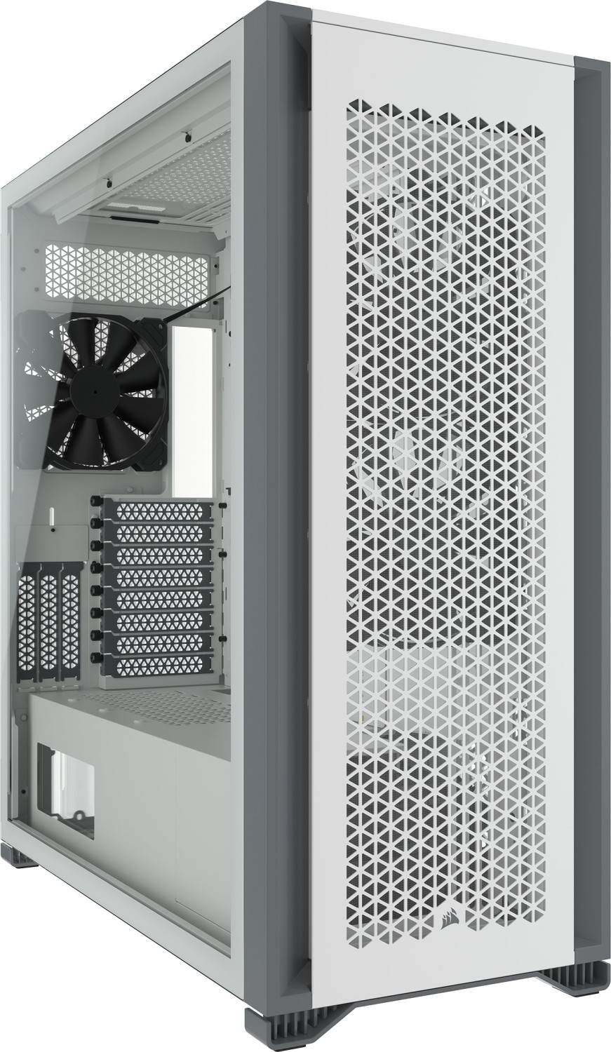 7000D Airflow - Weiß - Glasfenster