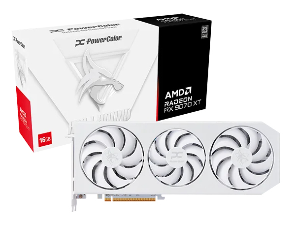 Radeon RX9070XT Hellhound Spectral White OC 16GB