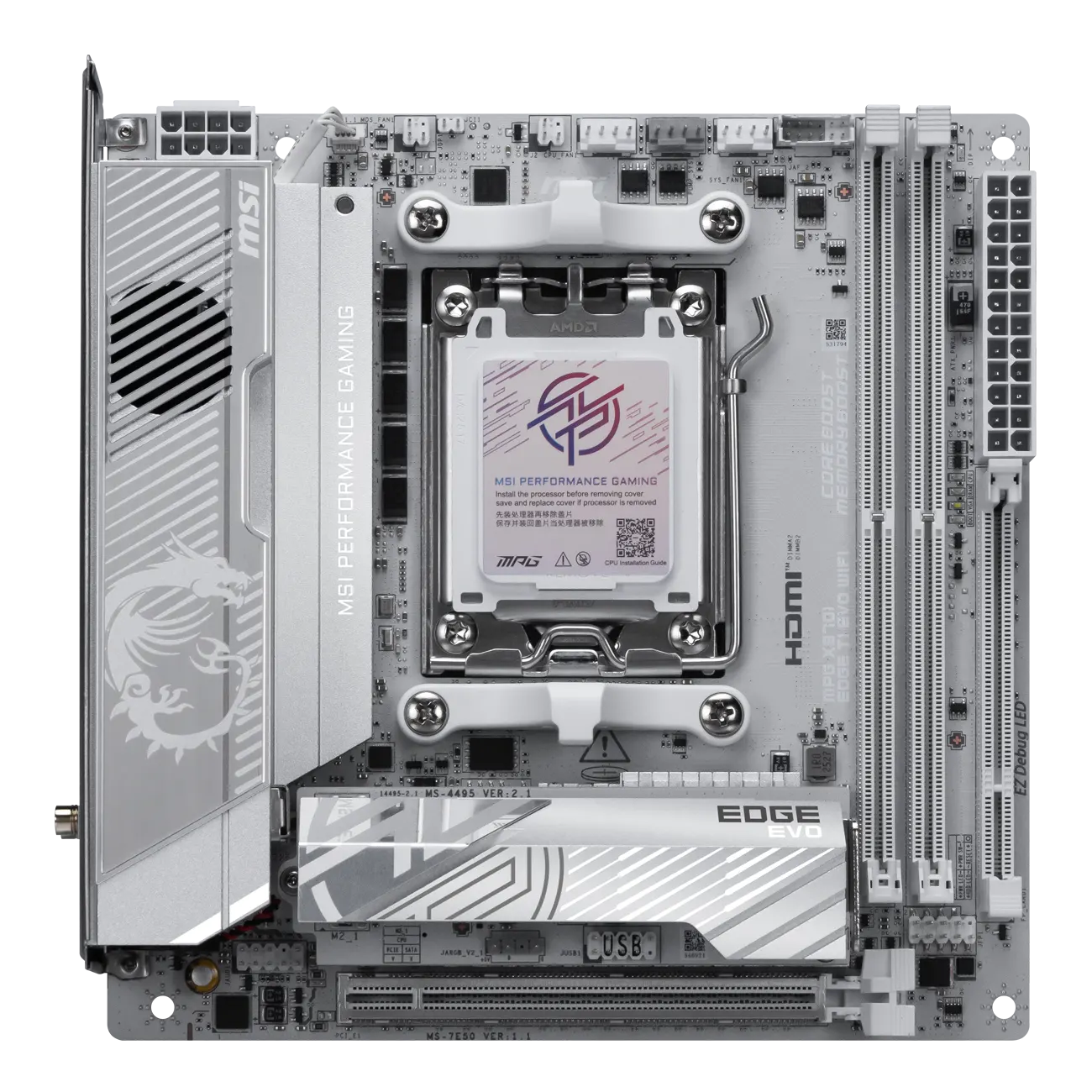 MPG X870I EDGE Ti Evo Wifi           (X870,AM5,ATX,DDR5)