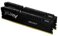 64GB DDR5-6000 Kingston FURY Beast schwarz CL30 (2x 32GB) (Intel XMP/AMD EXPO)