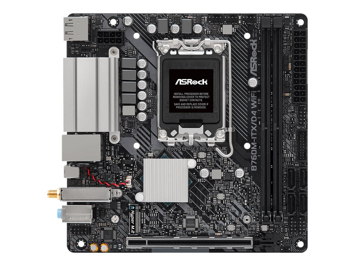 AsRock B760M-ITX/D4 WIFI (DDR4) - Intel B760 - So. 1700 - ITX