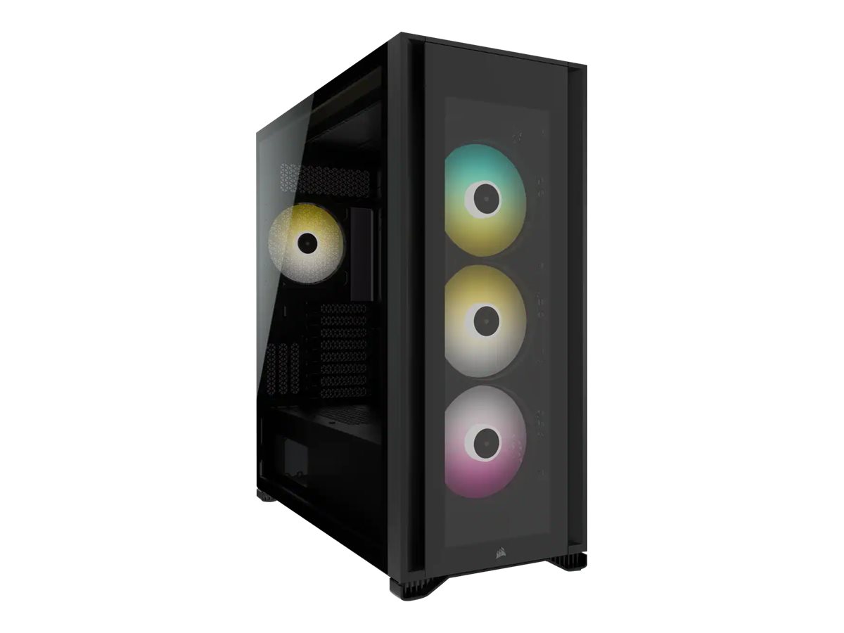 iCUE 7000X RGB - Schwarz - Glasfenster