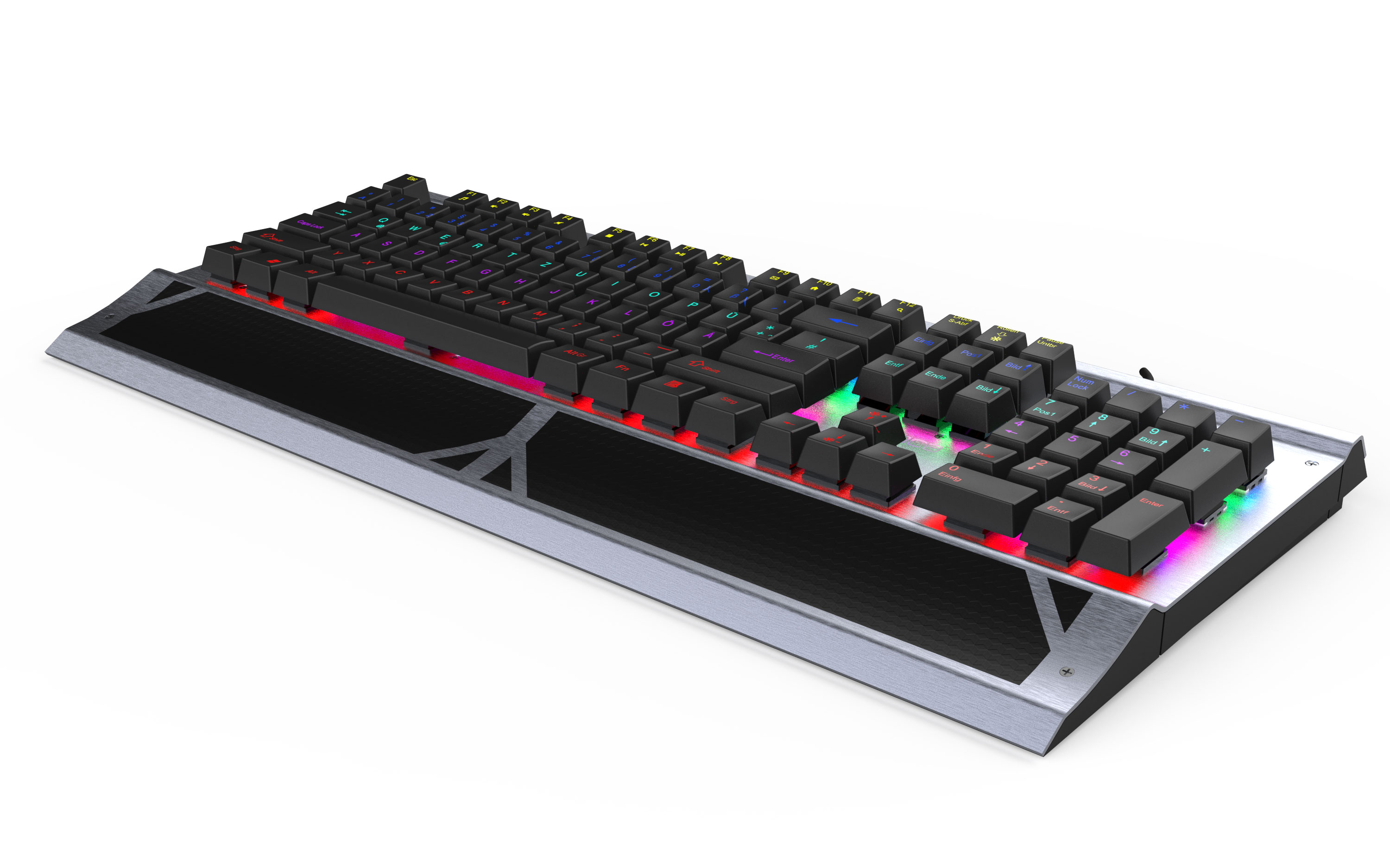 INCA Gaming Tastatur IKG-444  Mechanisch, RGB, dt. Layout retail