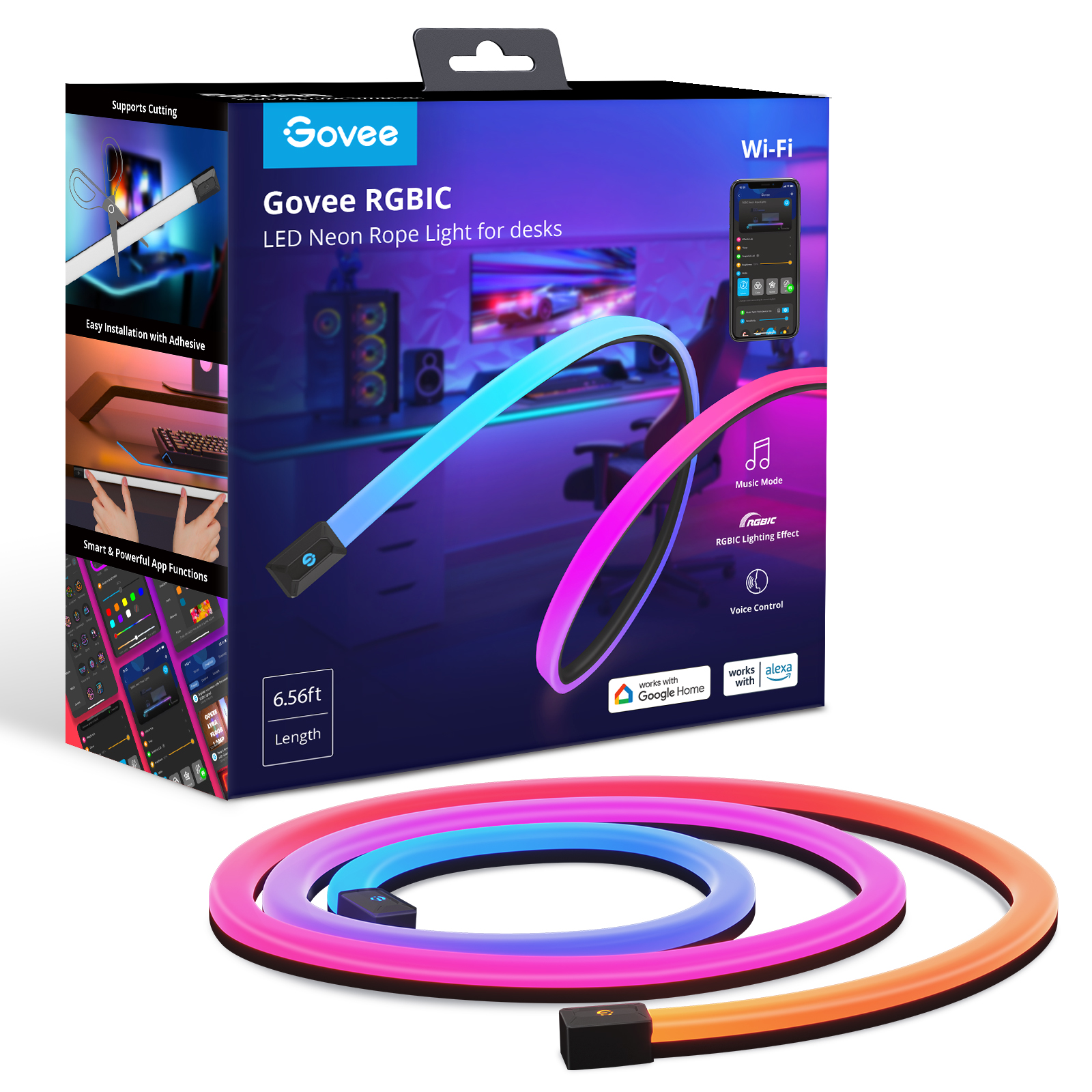 RGBIC Neon Gaming Table Light 2,0m
