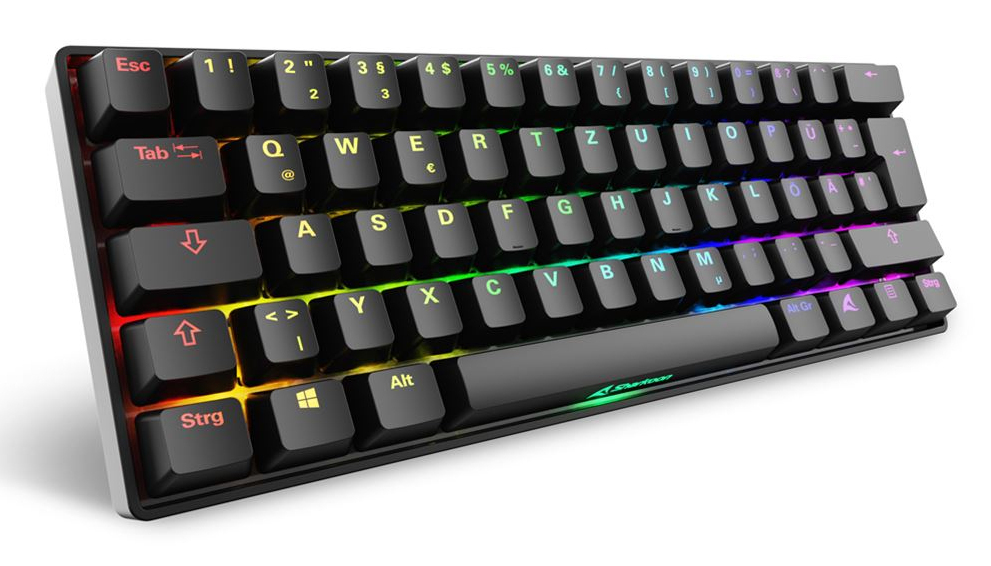 Gaming Tastatur Skiller SGK50S4 Gen2 schw.-gelb RGB