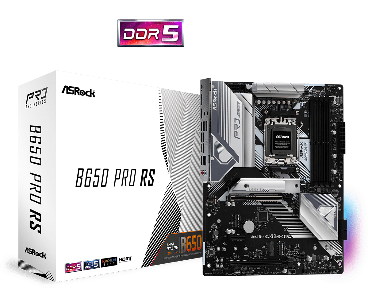 AsRock B650 Pro RS - AMD B650 - So. AM5 - ATX