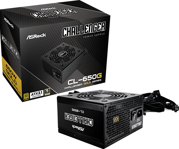 Challenger Series CL-650G 650W ATX Netzteil 80+ Gold black retail