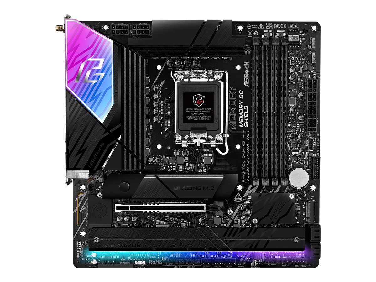 B860M Lightning WiFi     1851 mATX HDMI/DP/USB-C DDR5