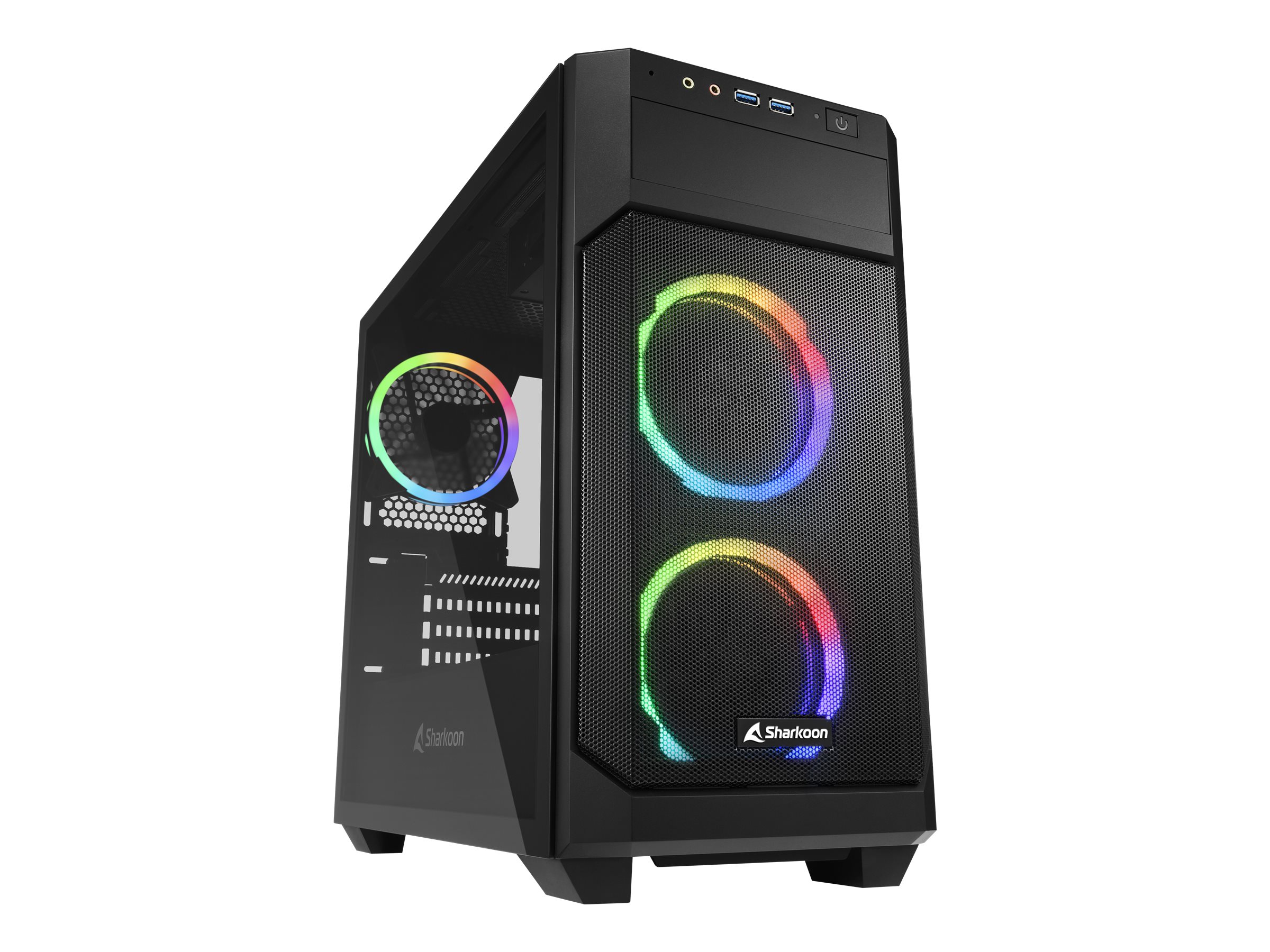 V1000 RGB - Schwarz - Glasfenster