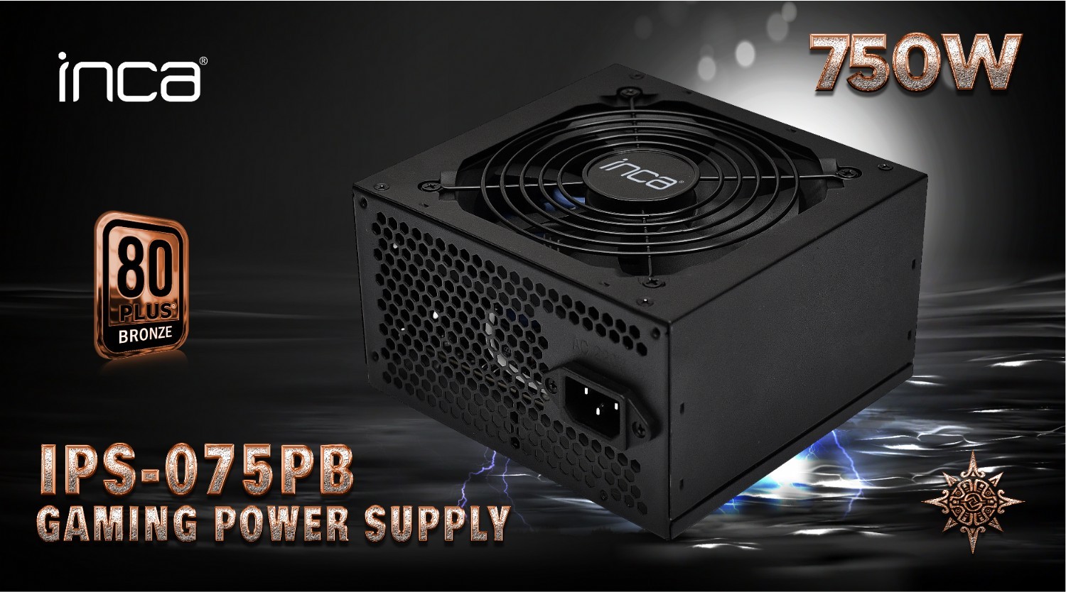 INCA Netzteil IPS-075PB 750W 80+Bronze 1x 140mm Lüfter