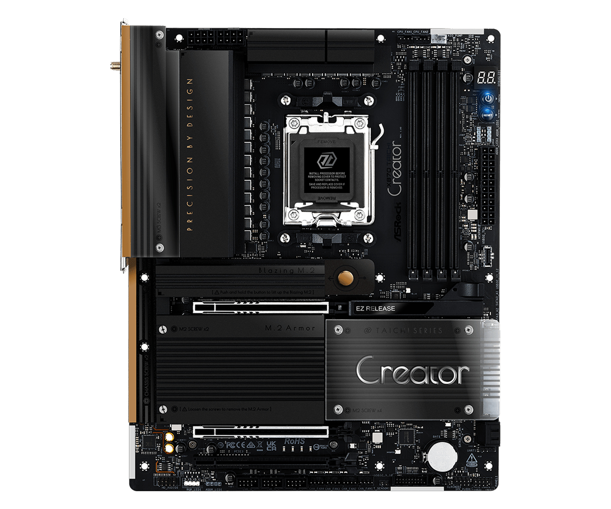 X870  Taichi Creator      AM5 ATX  HDMI/USB-C    DDR5
