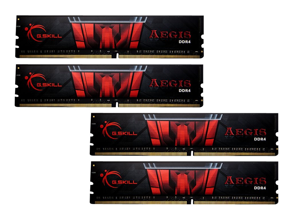 4x 16GB (64GB Kit) DDR4-3200 G.Skill Aegis CL16