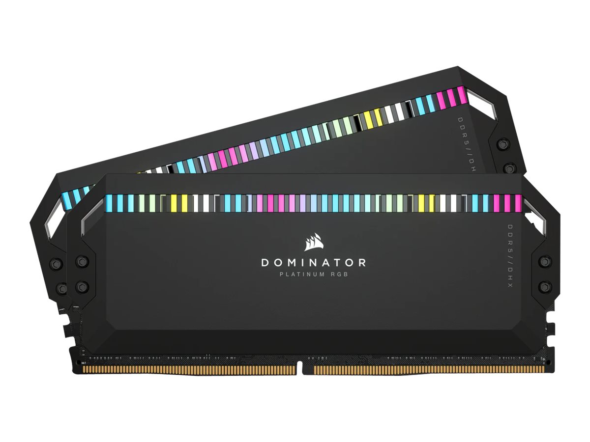 Dominator Platinum RGB schwarz UDIMM 64GB Kit, DDR5-6600, CL32-39-39-76