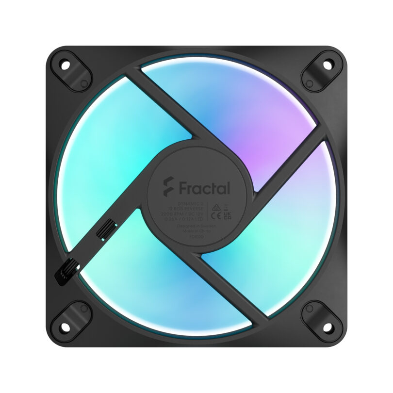 Lüfter Dynamic 3-12 Reverse RGB Black