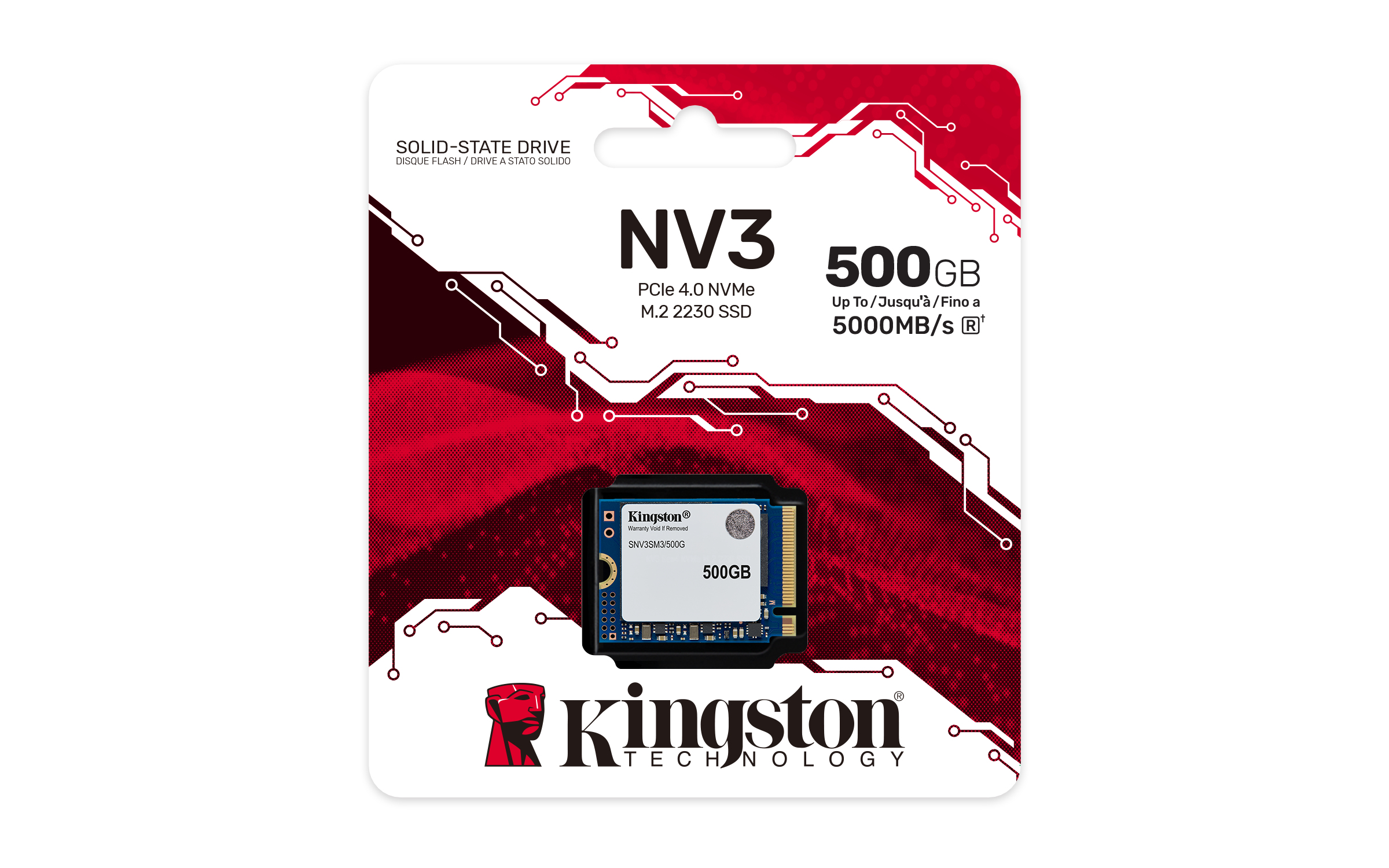 SSD  500GB Kingston M.2  PCI-E   NVMe Gen4 NV3 2230