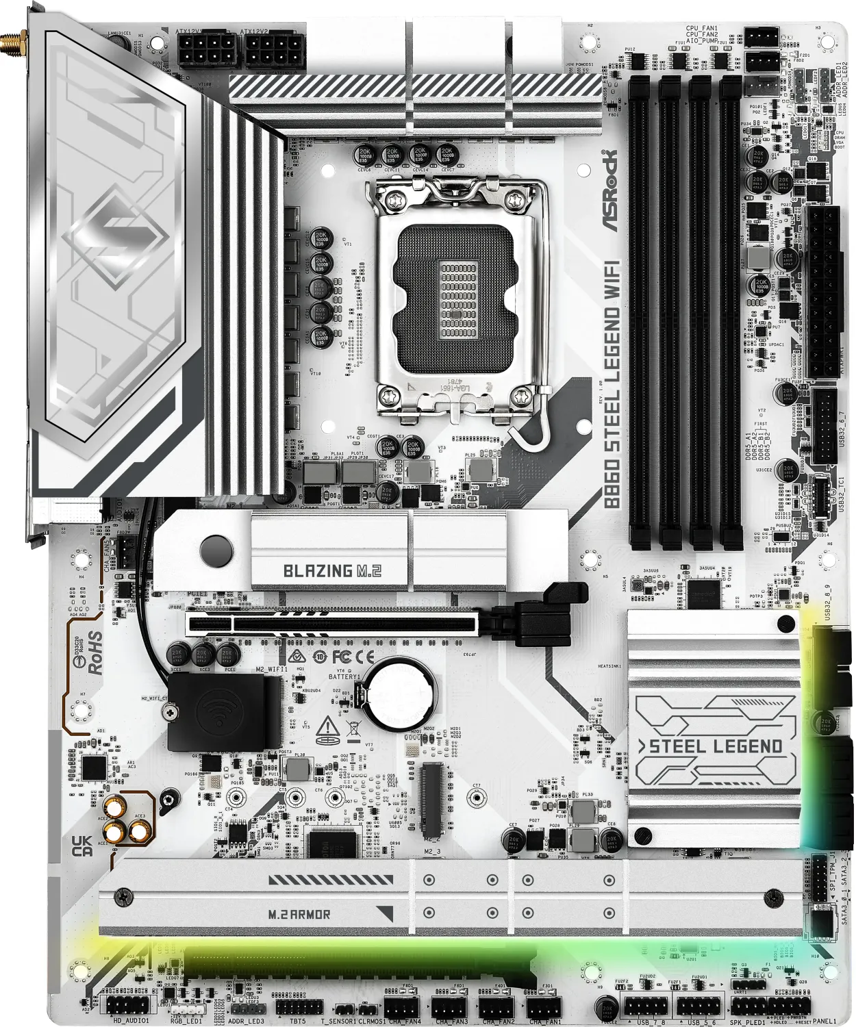 AsRock B860 Steel Legend WiFi - Intel B860 - So. 1851 - ATX