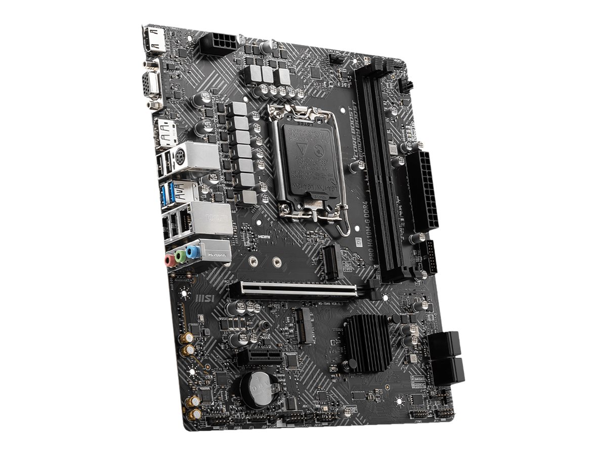 PRO H610M-G DDR4 - Motherboard - micro ATX - LGA1700-Sockel - H610 Chipsatz - USB 3.2 Gen 1 - Gigabit LAN - Onboard-Grafik (CPU erforderlich)