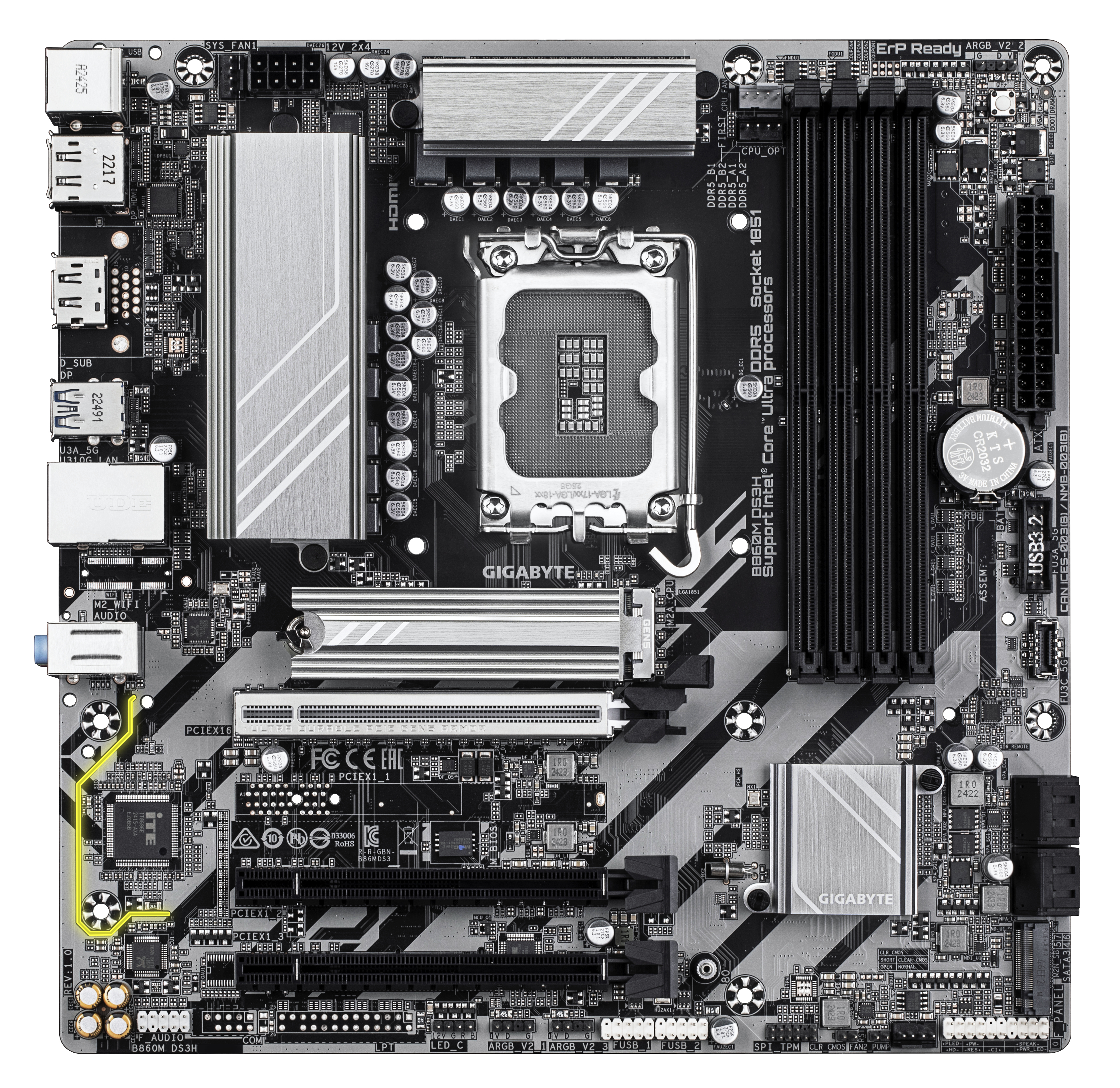 B860M DS3H                  (B860,S1851,mATX,DDR5