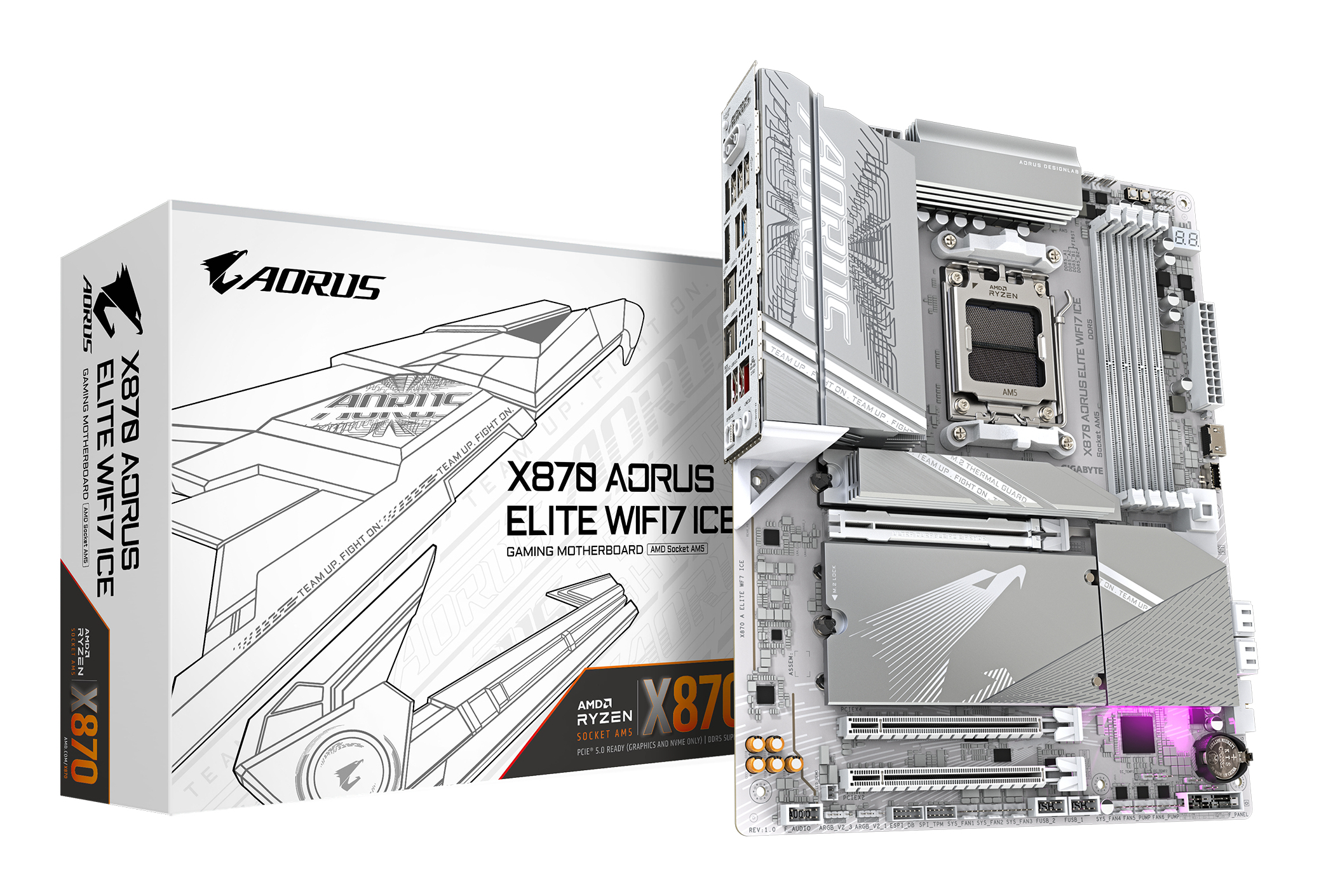 X870 Aorus Elite WIFI7 ICE - AMD X870 - So. AM5 - ATX