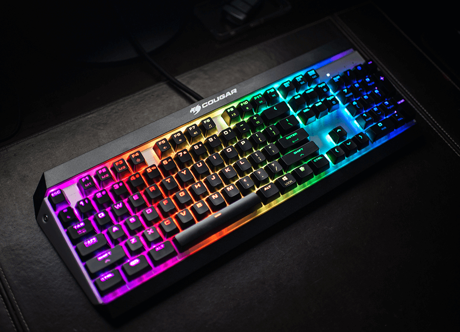 Gaming Tastatur Attack X3 RGB Mech. Cherry MX silber