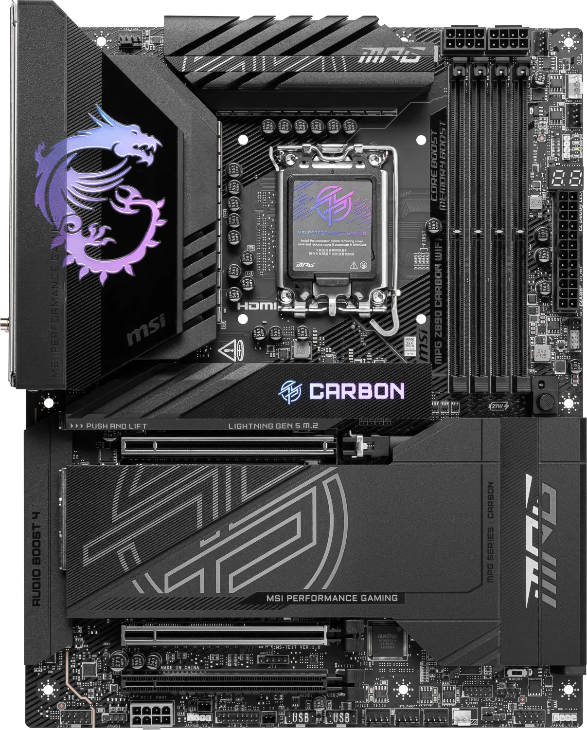 MPG Z890 Carbon WIFI - Intel Z890 - So. 1851 - ATX