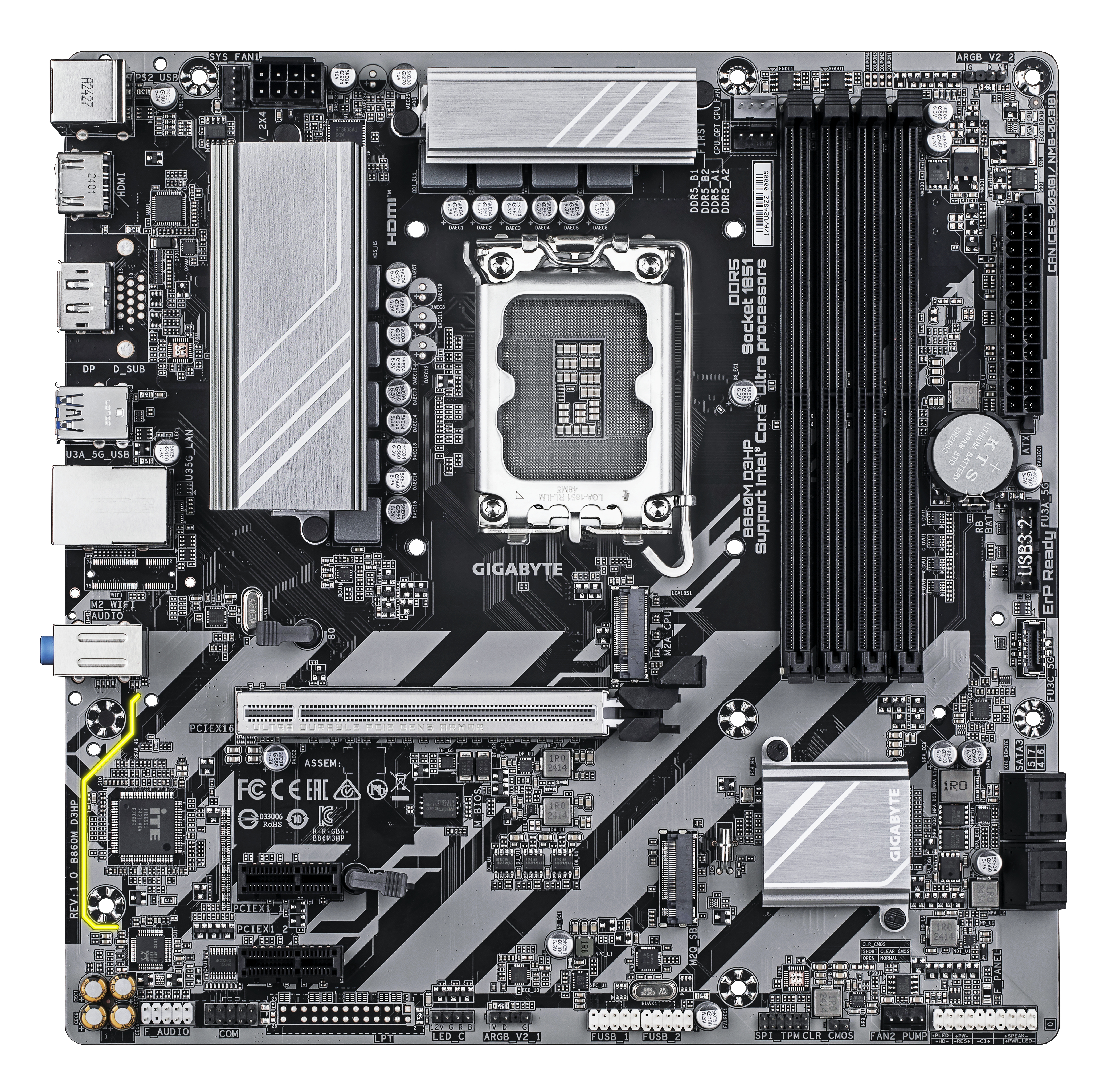 B860M D3HP                  (B860,S1851,mATX,DDR5