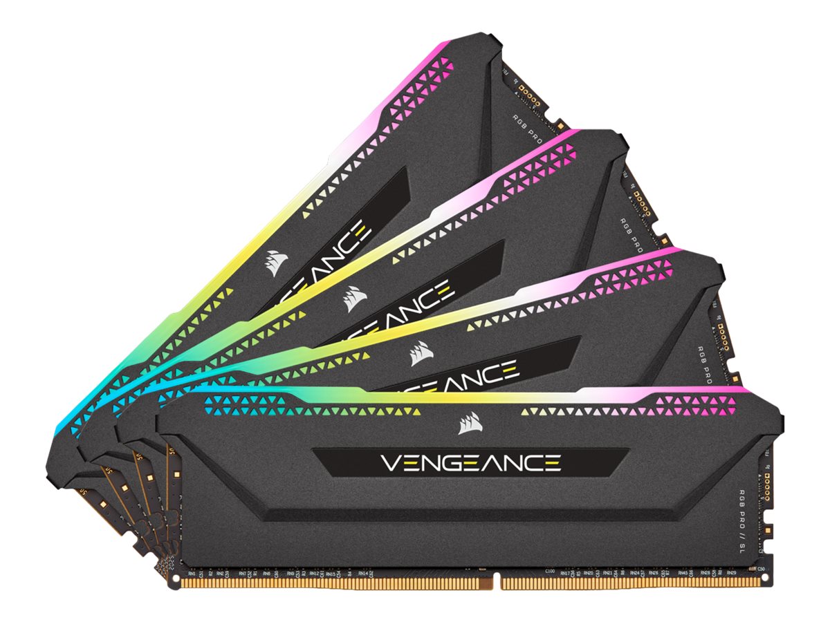 DDR4  64GB PC 3200 CL16 CORSAIR KIT (4x16GB) VENGEANCE RGB retail