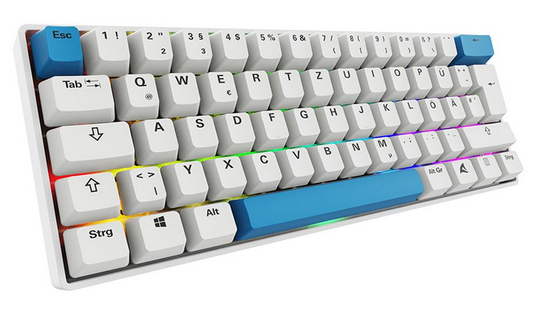 Gaming Tastatur Skiller SGK50S4 Gen2 PBT wei-gelRGB