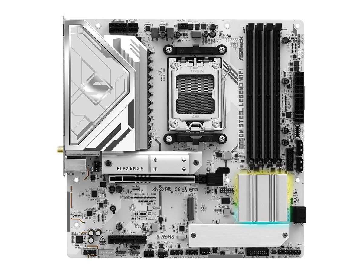 B850M Steel Legend WiFi   AM5 mATX HDMI/DP       DDR5