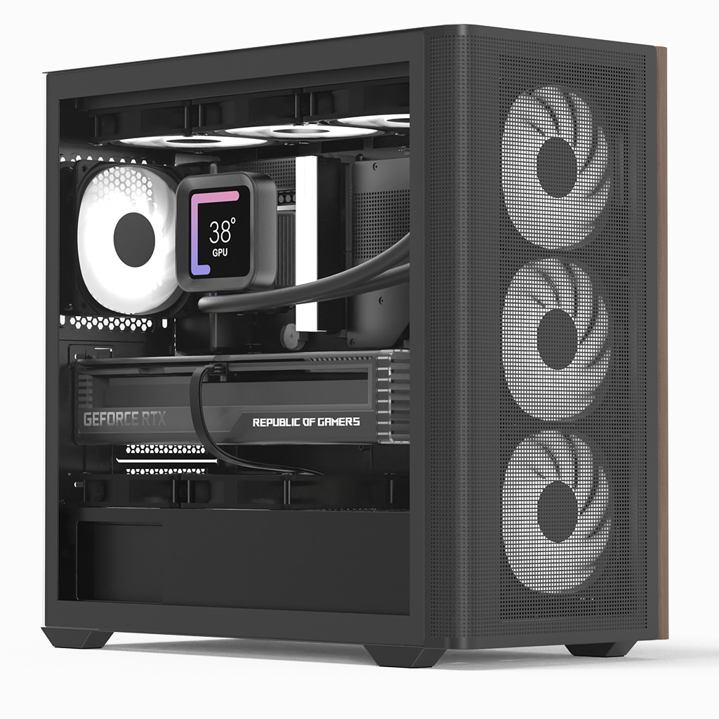 Mini D301A-G-BK-V2 (B/Wood/Micro-ATX)