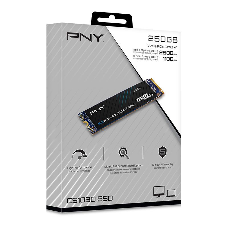 SSD 250GB PNY M.2 PCI-E NVMe Gen3 CS1030 retail