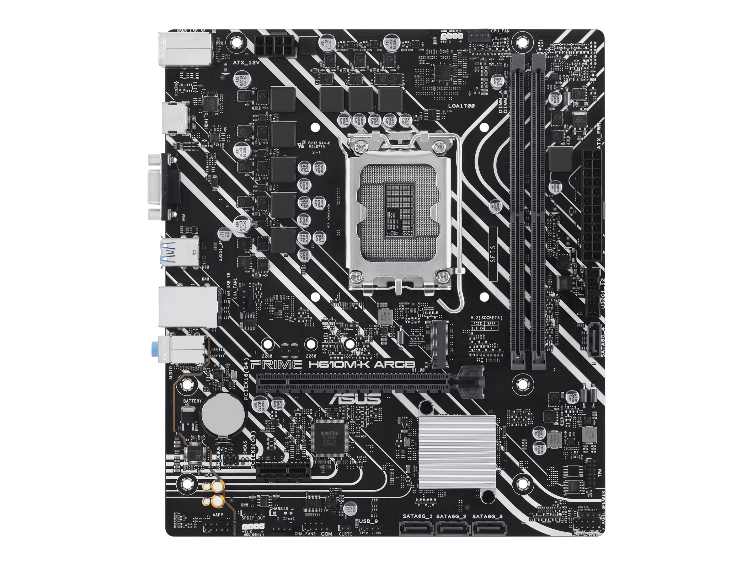 PRIME H610M-K ARGB            (Intel,1700,DDR5,mATX)