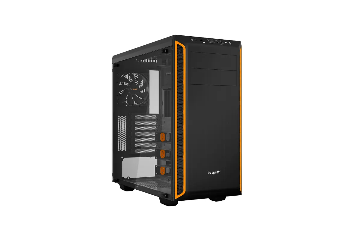 Pure Base 600 Window Black | Temperglas | ATX | 2× Pure Wings 2