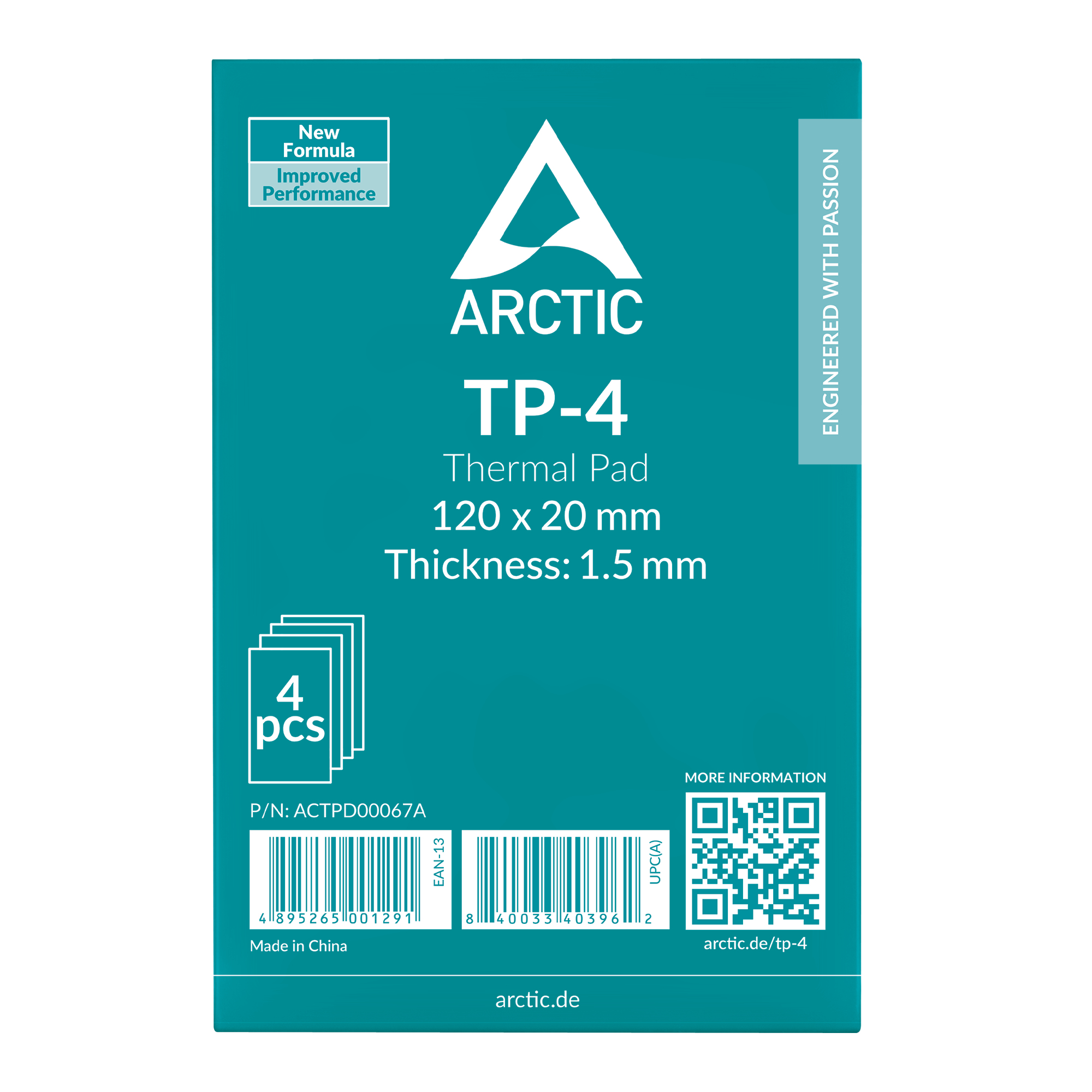 Thermal Pad TP-4 120*20mm (1,5mm) 4erPack