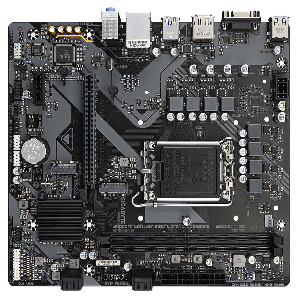 B760M E                     (B760,S1700,mATX,DDR5)