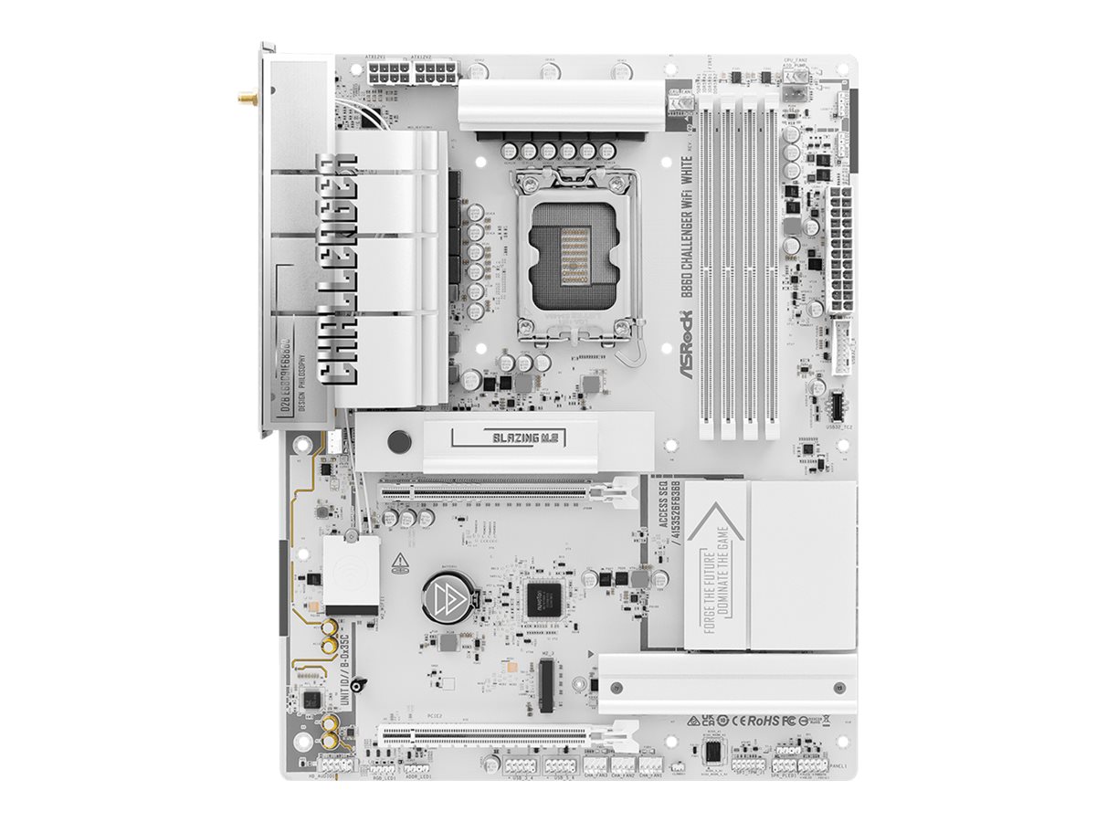 B860 Challenger WiFi White, 1851 ATX HDMI/USB-C DDR5