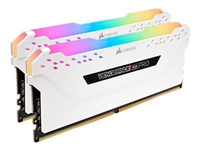 32GB DDR4-2666 CORSAIR Vengeance RGB white CL16 (2x16GB)
