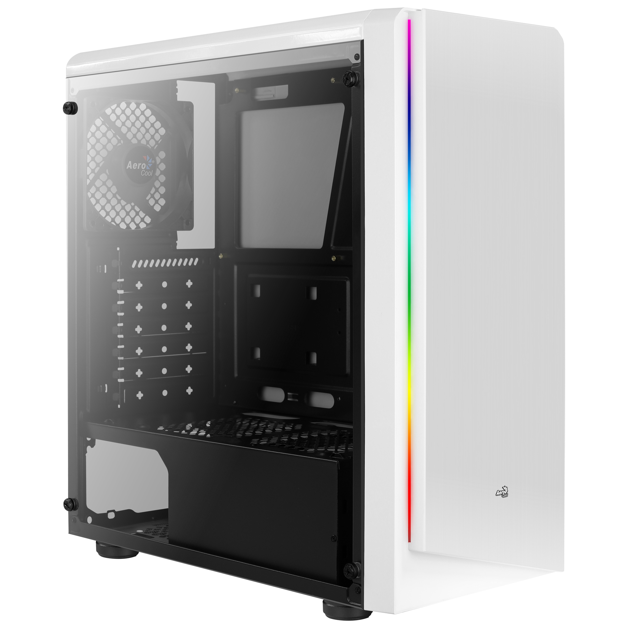 Rift White | ATX Midi Tower | Weiß | RGB Front | Acrylfenster | Kartenleser