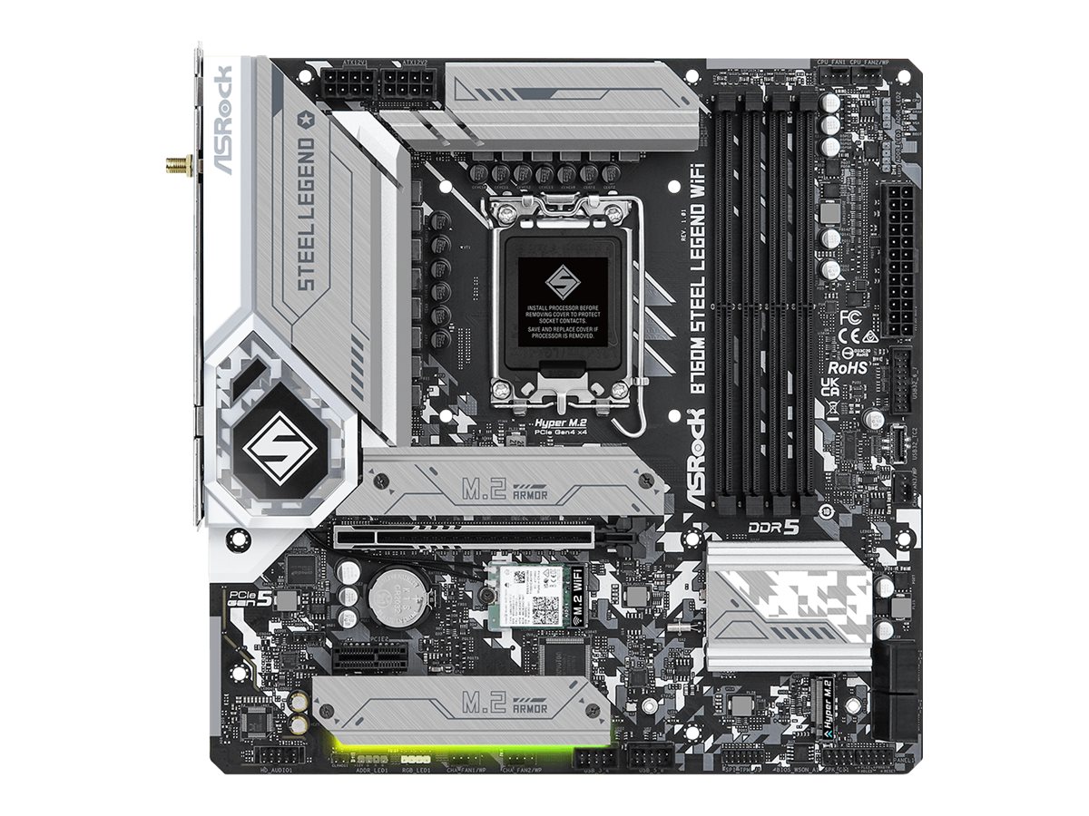 B760M Steel Legend WIFI (DDR5) - Intel B760 - So. 1700 - mATX