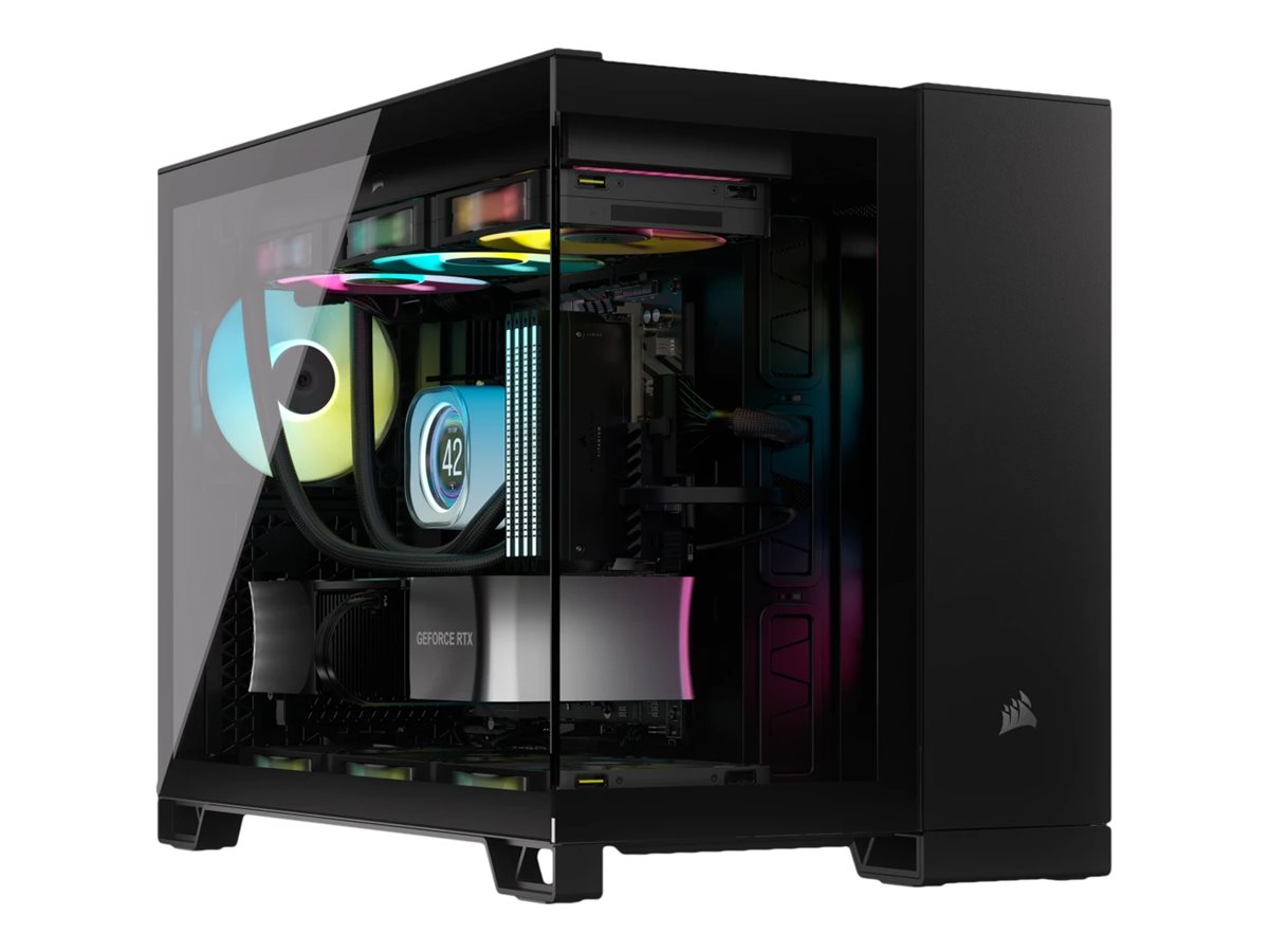 2500X RGB - Schwarz - Glasfenster