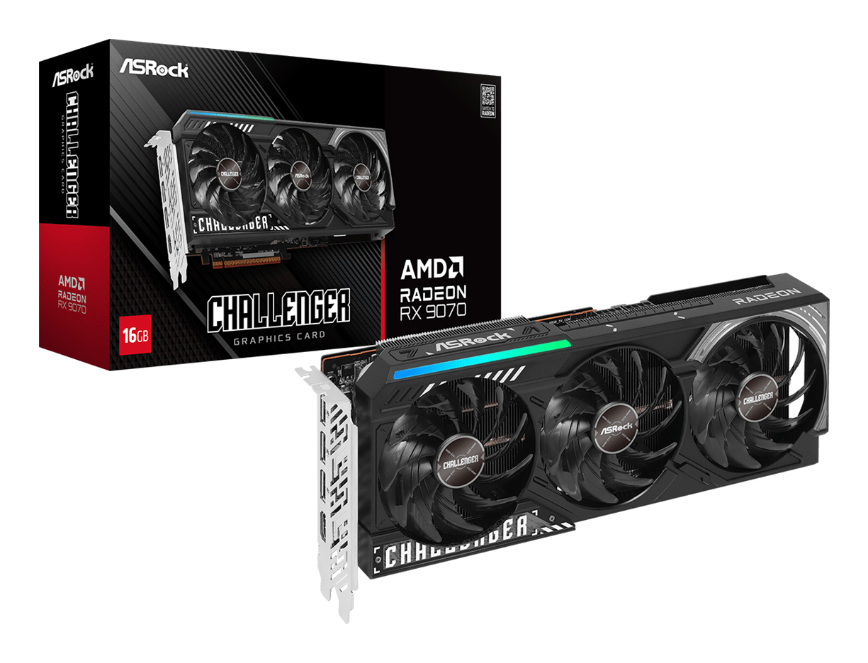 AMD Radeon RX 9070XT Challenger 16 GB GDDR6, HDMI und 3x DisplayPort