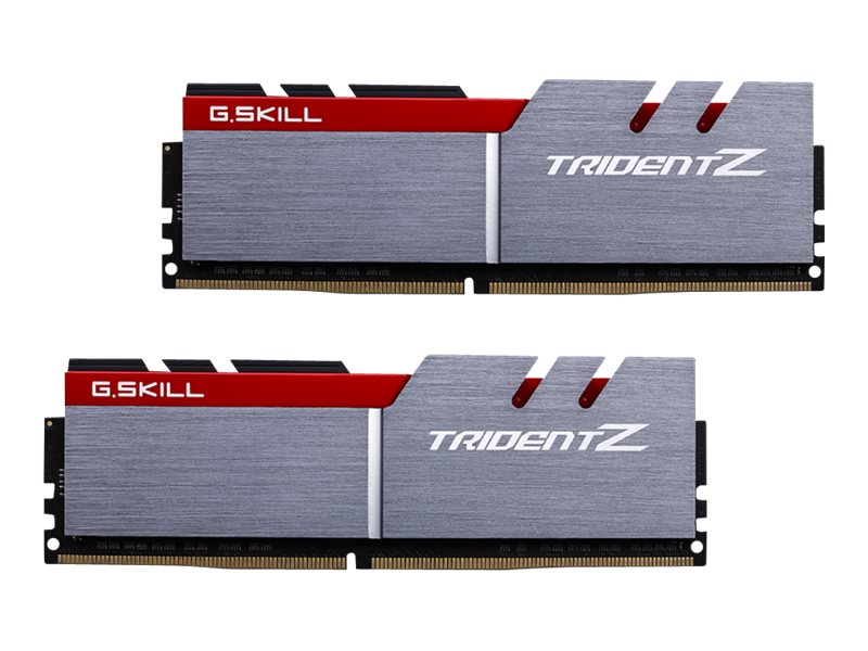 2x 16GB (32GB Kit) DDR4-3200 G.Skill Trident Z silber/rot CL16
