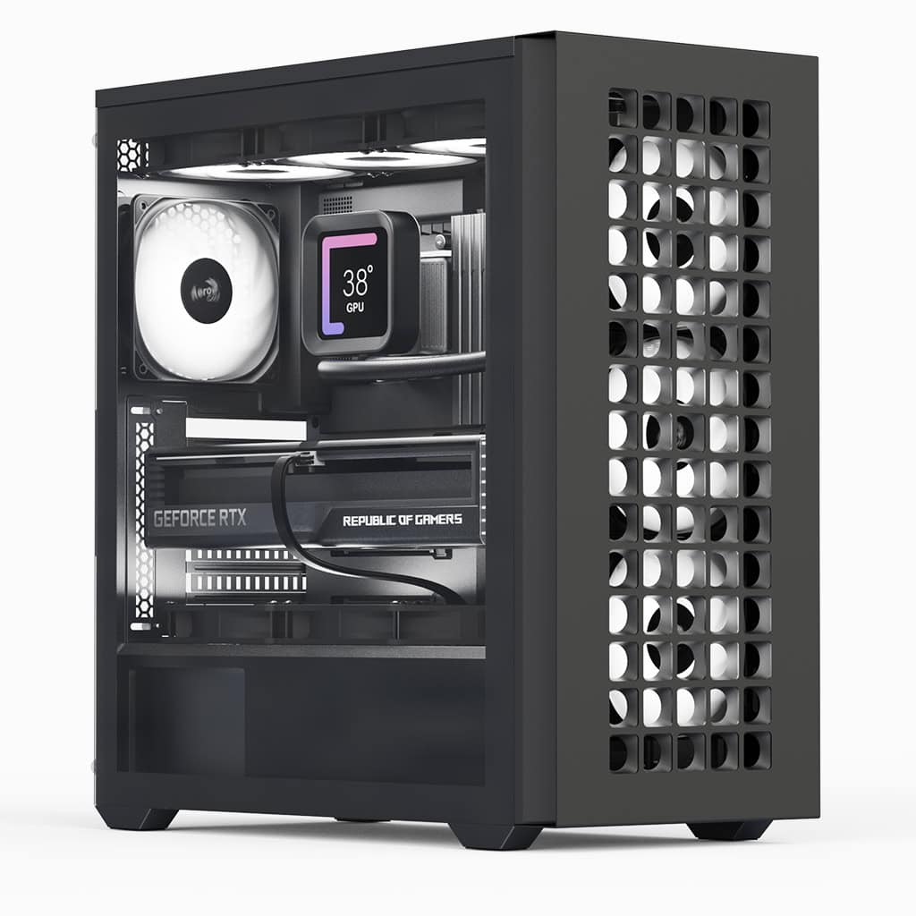 Midi D502A-G-BK-V1 (B/Mesh/ATX)