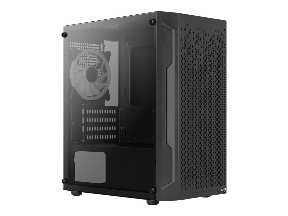 AeroCool Trinity Mini - Schwarz - Glasfenster