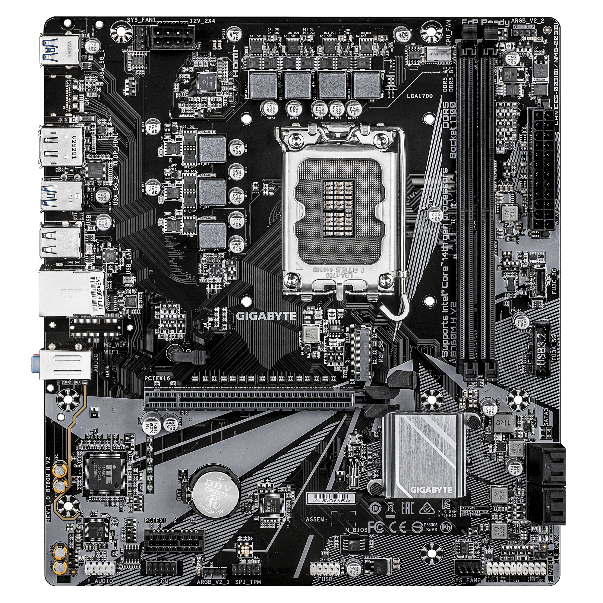 B760M H V2                (B760,S1700,mATX,DDR5