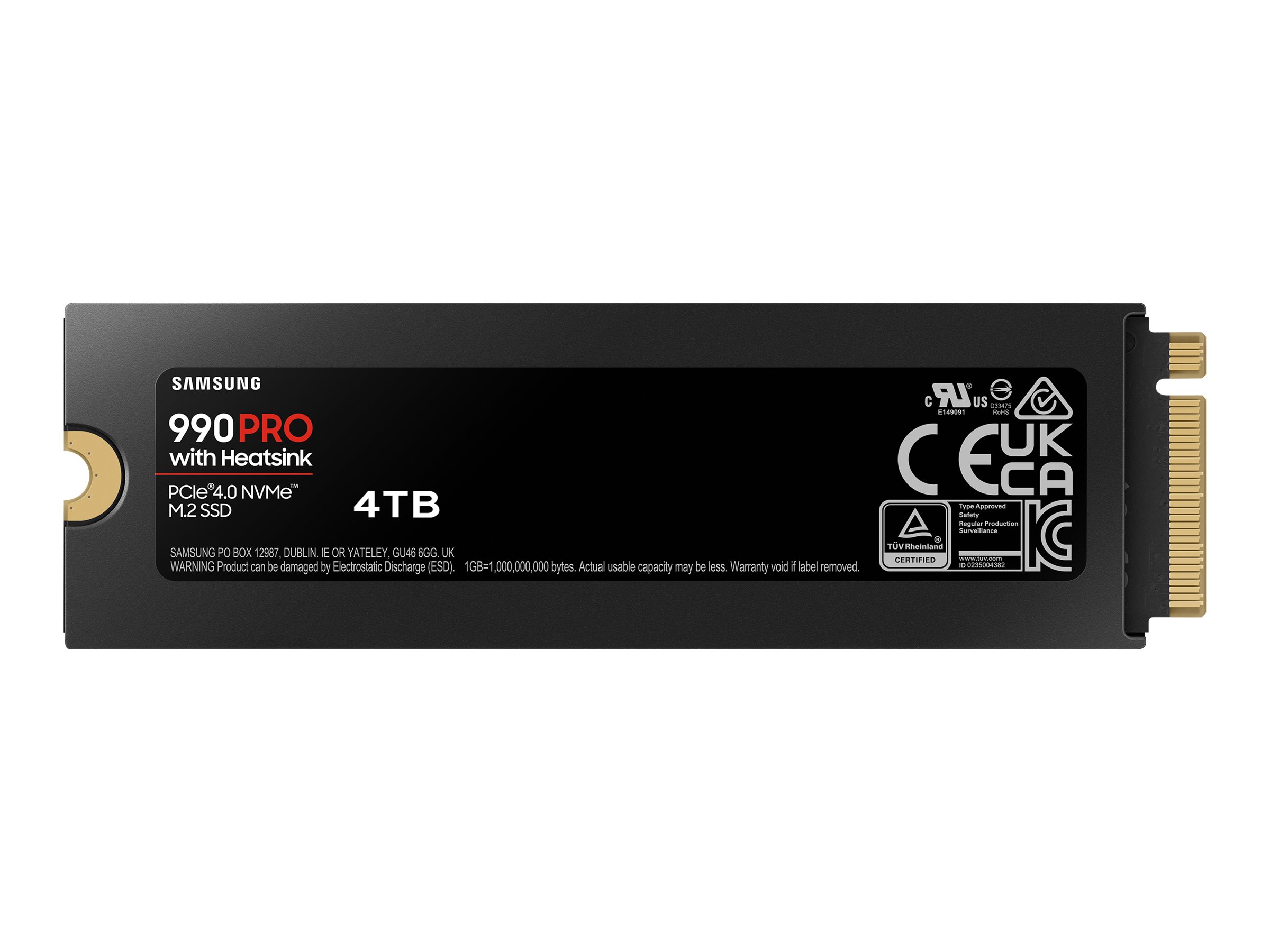 990 Pro 4TB mit Kühlkörper - PCIe 4.0 - M.2 NVMe SSD